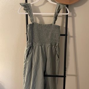 OLIVE GREEN JUMPSUIT | Pink Lily | Large